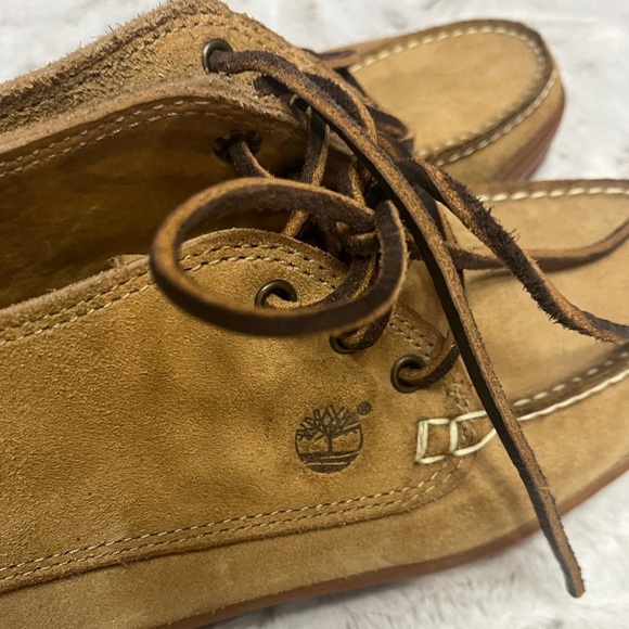 TIMBERLAND WOMEN Tan Street Suede Leather 3-Eye Ankle Shoe Women’s 10 Unisex 8 - Picture 9 of 9